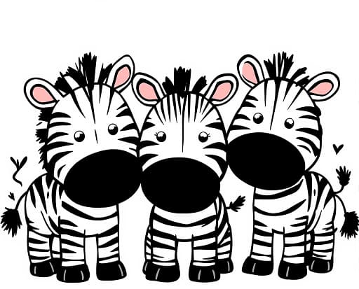Cute Zebras